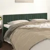 Image de vidaXL Hoofdborden 2 st 80x5x78/88 cm fluweel donkergroen 346267
