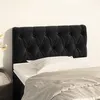 Image de Tête de lit Noir 80x7x78 88 cm Velours