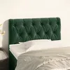 Image de Tête de lit Vert foncé 80x7x78 88 cm Velours