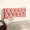 Image de vidaXL Hoofdbord 80x7x78/88 cm fluweel roze346311