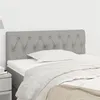 Image de Tête de lit Gris clair 90x7x78 88 cm Tissu