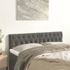 Image de vidaXL Hoofdborden 2 st 80x7x78/88 cm fluweel donkergrijs346363