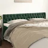 Image de vidaXL Hoofdborden 2 st 100x7x78/88 cm fluweel donkergroen346393