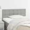 Image de Tête de lit Gris clair 90x5x78 88 cm Tissu