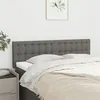 Image de Têtes de lit 2 pcs Gris foncé 72x5x78 88 cm Tissu
