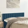 Image de vidaXL Hoofdborden 2 st 72x5x78/88 cm fluweel donkerblauw346474