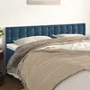 Image de vidaXL Hoofdborden 2 st 80x5x78/88 cm fluweel donkerblauw346494