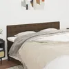 Image de vidaXL Hoofdborden 2 st 100x5x78/88 cm stof donkerbruin346519