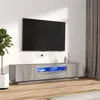 Image de vidaXL Ensemble de meubles TV avec lumières LED 2 pcs Sonoma gris3120168