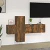Image de vidaXL Ensemble de meubles TV 3 pcs Chêne fumé Bois d'ingénierie3120224