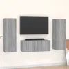 Image de Ensemble de meubles TV 3 pcs Sonoma gris Bois d ingénierie
