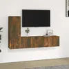 Image de vidaXL Ensemble de meubles TV 3 pcs Chêne fumé Bois d'ingénierie