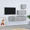 Image de Ensemble de meubles TV 4 pcs Sonoma gris Bois d ingénierie