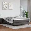 Image de vidaXL Matelas de lit à ressorts ensachés Gris 140x190x20cm Similicuir347786