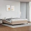 Image de vidaXL Pocketveringmatras 160x200x20 cm kunstleer cappuccinokleurig347827