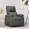 Image de Fauteuil de massage Gris foncé Tissu