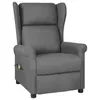 Image de vidaXL Fauteuil de relaxation, massant tissu gris clair