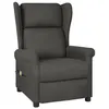 Image de vidaXL Fauteuil de relaxation, massant tissu gris foncé