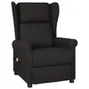 Image de vidaXL Fauteuil de relaxation, massant tissu noir