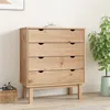Image de Commode OTTA 76,5x39,5x90 cm Bois de pin massif