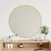 Image de vidaXL Mural Miroir de Maquillage Coiffeuse Cosmétique Décoration de Chambre à Coucher Salle de Bain Salon Intérieur Doré Ø 348182