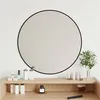 Image de vidaXL Mural Miroir de Maquillage Coiffeuse Cosmétique Décoration de Chambre à Coucher Salle de Bain Salon Intérieur Noir Ø 348187