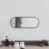 Image de vidaXL Wandspiegel 40x15 cm ovaal zwart348202