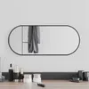 Image de vidaXL Miroir Mural Miroir de Maquillage Coiffeuse Cosmétique Décoration de Salle de Bain Toilette Salon Intérieur Noir 348204