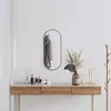 Image de vidaXL Miroir Mural Miroir de Maquillage Coiffeuse Cosmétique Décoration de Salle de Bain Toilette Salon Intérieur Noir 348205