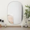 Image de vidaXL Mural Miroir de Maquillage Coiffeuse Cosmétique Décoration de Chambre à Coucher Salle de Bain Salon Intérieur Argenté 50x35 cm 348211