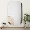 Image de vidaXL Mural Miroir de Maquillage Coiffeuse Cosmétique Décoration de Chambre à Coucher Salle de Bain Salon Intérieur Argenté 348214