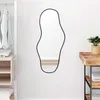 Image de vidaXL Mural Miroir de Maquillage Coiffeuse Cosmétique Décoration de Chambre à Coucher Salle de Bain Salon Intérieur Noir 348267