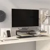 Image de vidaXL Monitorstandaard 37x28x11,5 cm zwart51725