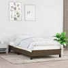 Image de vidaXL Bedframe zonder matras 90x190 cm stof donkerbruin346683