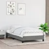 Image de vidaXL Bedframe zonder matras 100x200 cm stof donkergrijs346697