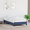Image de vidaXL Bedframe zonder matras 100x200 cm stof blauw346702