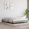 Image de Cadre de lit sans matelas gris clair 140x190 cm tissu