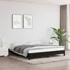 Image de Cadre de lit sans matelas noir 160x200 cm tissu