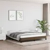 Image de vidaXL Bedframe zonder matras stof donkerbruin 160x200 cm346731