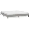Image de Cadre de lit sans matelas gris clair 180x200 cm tissu
