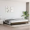 Image de vidaXL Bedframe zonder matras stof donkerbruin 200x200 cm346747