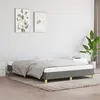 Image de Cadre de lit sans matelas gris foncé 140x190 cm tissu