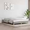 Image de Cadre de lit sans matelas gris clair 160x200 cm tissu