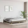 Image de Cadre de lit sans matelas taupe 180x200 cm tissu