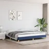 Image de vidaXL Bedframe zonder matras stof blauw 200x200 cm346848
