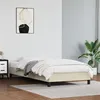 Image de vidaXL Bedframe kunstleer cràmekleurig 90x200 cm346882