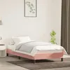 Image de vidaXL Bedframe fluweel roze 80x200 cm346945