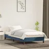 Image de vidaXL Bedframe zonder matras 90x190 cm fluweel donkerblauw346950