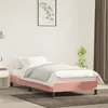 Image de vidaXL Bedframe fluweel roze 90x190 cm346951