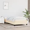 Image de vidaXL Bedframe zonder matras 80x200 cm stof cràmekleurig347023